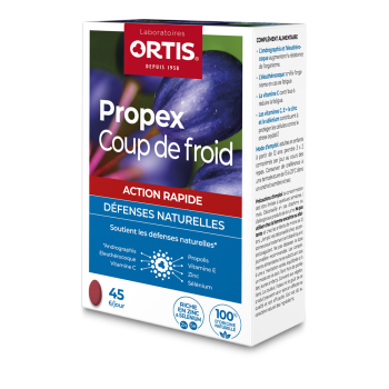 Propex comprim&eacute;s coup de froid Ortis - 45 comprim&eacute;s