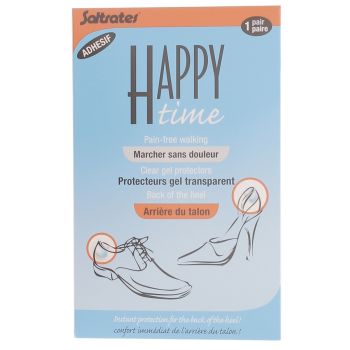 Protecteurs gel transparent arri&egrave;re du talon happy time Saltrates - 1 paire