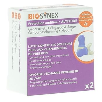 Protection auditive altitude adulte Biosynex - bo&icirc;te d'une paire