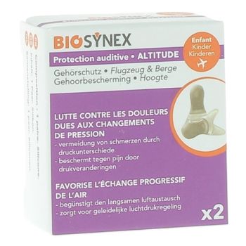 Protection auditive altitude enfant Biosynex - bo&icirc;te d'une paire