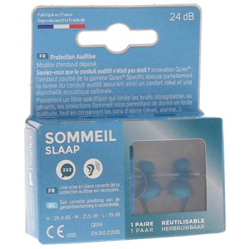 Protection auditive sommeil Quies - bo&icirc;te d'une paire