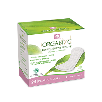 Prot&egrave;ge-slip extra fin pocket bio Organyc - boite de 24 prot&egrave;ges-slips