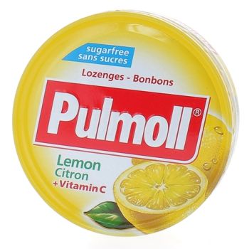 Pulmoll pastilles citron sans sucres - bo&icirc;te de 45 g