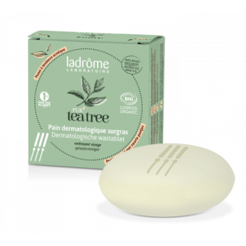 Pur' tea tree Pain dermatologique surgras bio Ladr&ocirc;me - pain de 105g