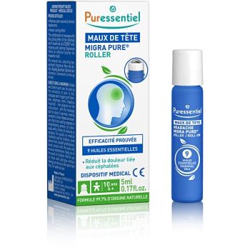 Migra Pure maux de t&ecirc;te Puressentiel - roller de 5ml