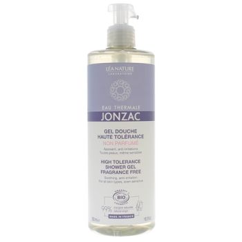 Gel douche haute tol&eacute;rance non parfum&eacute; Eau thermale Jonzac - flacon de 500 ml