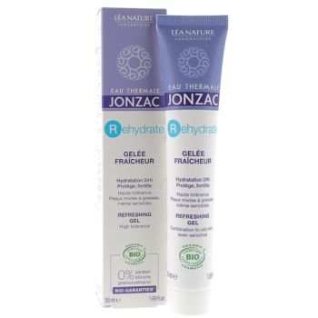 REhydrate Gel&eacute;e fra&icirc;cheur bio Eau Thermale Jonzac - tube de 50 ml