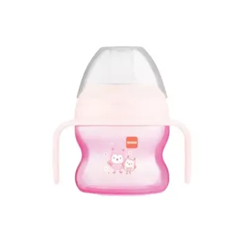 Tasse &agrave; bec souple 6mois et plus rose MAM - 1 tasse de 150 ml
