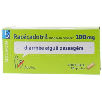 Rac&eacute;cadotril Biogaran conseil 100 mg - boite de 10 g&eacute;lules
