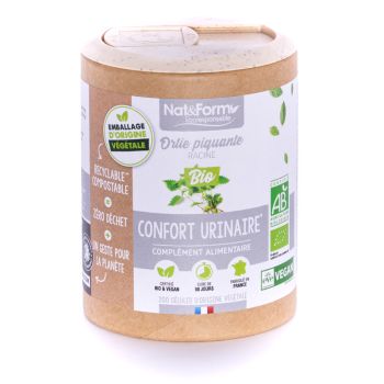 Racine d'ortie piquante Bio Ecoresponsable Nat&Form - Boite de 200 g&eacute;lules