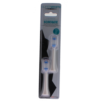Recharges pour brosse &agrave; dents sonique souple blanc Superwhite - lot de 2 recharges