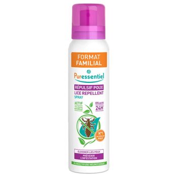 R&eacute;pulsif poux format familial Puressentiel - spray de 200 ml