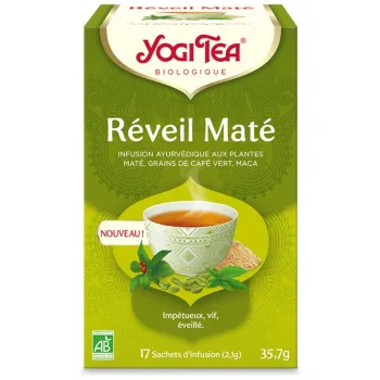 R&eacute;veil Mat&eacute; Bio Yogi Tea - boite de 17 sachets
