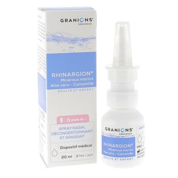 Rhinargion Spray nasal d&eacute;congestionnant et apaisant Granions - spray de 20ml