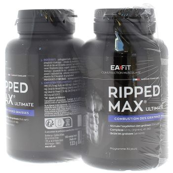 Ripped Max Ultimate combustion des graisses Eafit - lot de 2x120 comprim&eacute;s