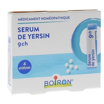 SERUM DE YERSIN 9CH globules Boiron - 4 doses de 1g