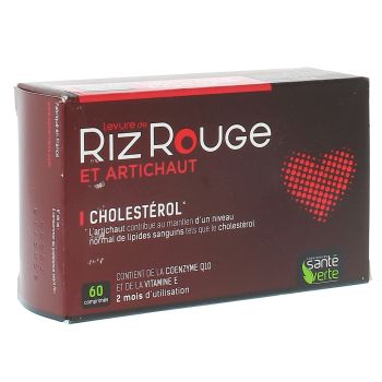 Levure de riz rouge formule renforc&eacute;e Sant&eacute; verte - 60 comprim&eacute;s