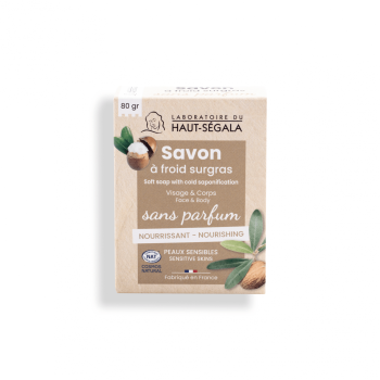 Savon &agrave; froid surgras sans parfum Haut-S&eacute;gala - pain de 80g