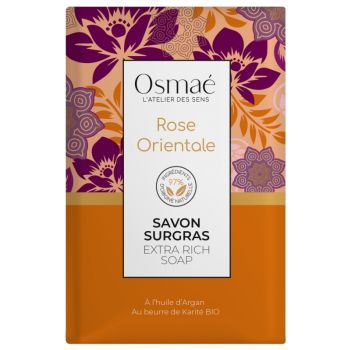 Savon surgras Rose Orientale Osma&eacute; - pain de 200 g