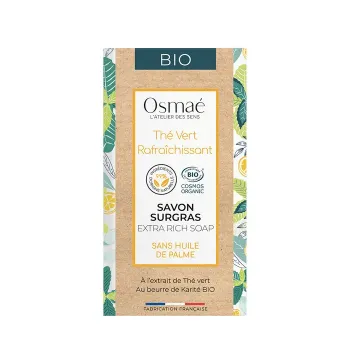 Savon surgras Th&eacute; Vert Rafra&icirc;chissant Osma&eacute; - savon de 150g