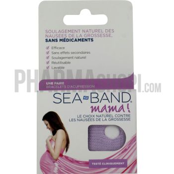 Bracelet d'acupression maman Sea-band - bo&icirc;te d'une paire