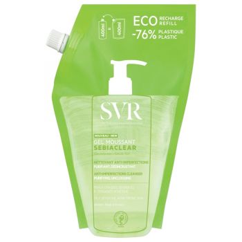 Sebiaclear Gel moussant &eacute;co-recharge SVR - recharge de 400 ml