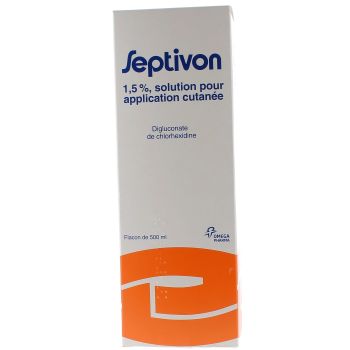 Septivon 1,5% solution pour application cutan&eacute;e - flacon de 500 ml