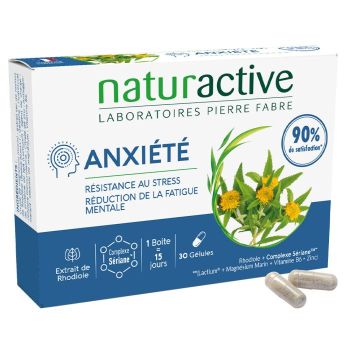 Anxi&eacute;t&eacute; Naturactive - bo&icirc;te de 30 g&eacute;lules