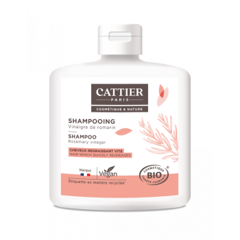 Shampoing Vinaigre de Romarin Bio Cheveux Gras Cattier - flacon 250 ml