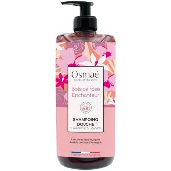 Shampoing douche Bois de rose enchanteur Osma&eacute; - flacon-pompe de 1L