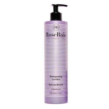Shampoing lumi&egrave;re sp&eacute;cial blonde RoseBaie - flacon-pompe de 500ml
