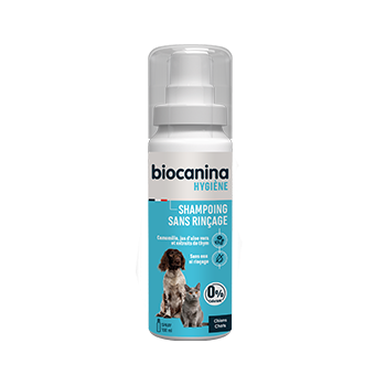 Shampoing sans rin&ccedil;age chien et chat Biocanina - spray de 100ml