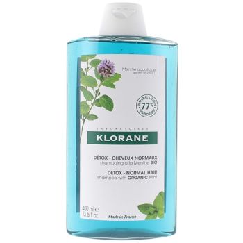 Shampooing d&eacute;tox anti-pollution Menthe Aquatique bio Klorane - flacon de 400ml