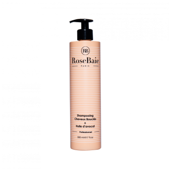 Shampooing cheveux boucl&eacute;s x huile d'avocat RoseBaie - flacon-pompe de 500 ml