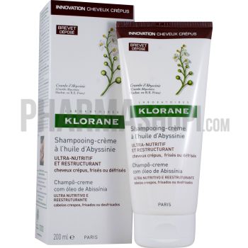 Shampooing-cr&egrave;me &agrave; l'huile d'abyssinie Klorane - tube de 200 ml
