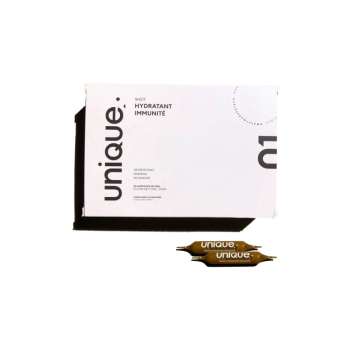 Shots hydratants immunit&eacute; Unique - bo&icirc;te de 30 ampoules