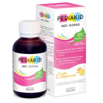 Pediakid nez-gorge go&ucirc;t miel citron - flacon de 125 ml