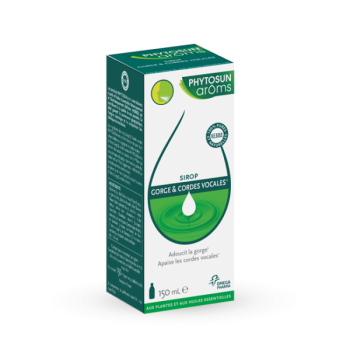 Sirop gorge et cordes vocales Phytosun ar&ocirc;ms - flacon de 150 ml