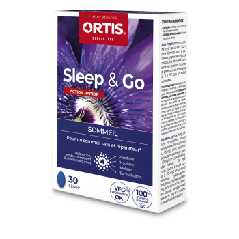 Sleep & Go Sommeil action rapide Ortis - bo&icirc;te de 30 comprim&eacute;s