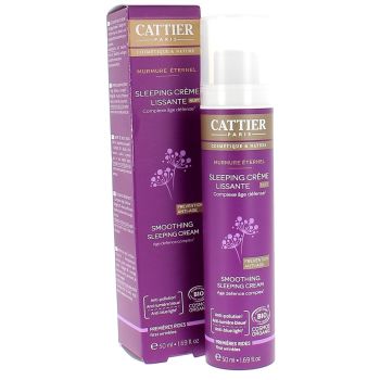 Sleeping cr&egrave;me lissante nuit Murmure &Eacute;ternel Cattier - flacon pompe de 50 ml