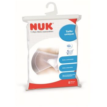 Slips filets extensibles taille unique NUK - sachet de 5 pi&egrave;ces