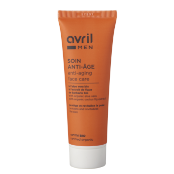 Soin anti-&acirc;ge homme bio Avril - tube de 50 ml