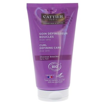 Soin d&eacute;finisseur boucles Aloe Vera bio Cattier - tube de 150 ml