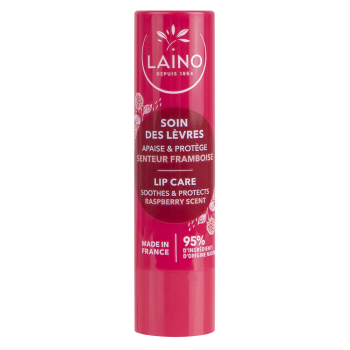 Soin des l&egrave;vres parfum framboise Laino - stick de 4g