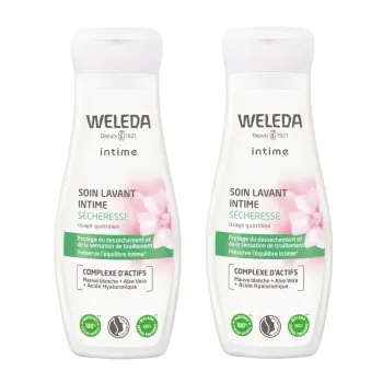 Soin lavant intime s&eacute;cheresse bio Weleda - lot de 2 flacons de 200ml