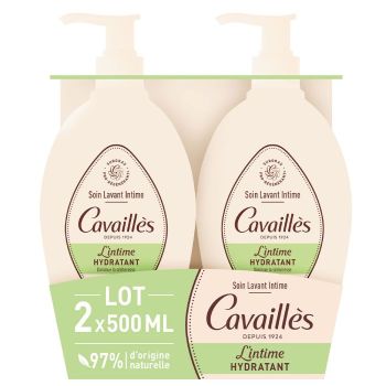 Soin toilette intime s&egrave;cheresse Rog&eacute; Cavaill&egrave;s - lot de 2 flacons-pompe de 500ml