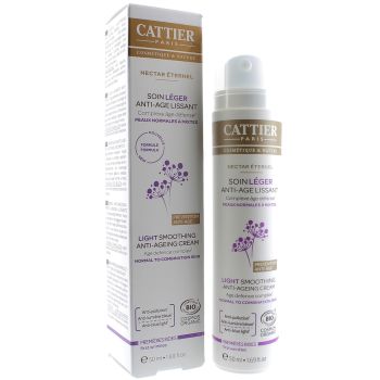 Soin l&eacute;ger anti-&acirc;ge lissant Nectar &Eacute;ternel Cattier - flacon pompe de 50 ml