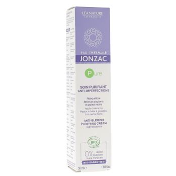 Soin purifiant anti-imperfections peaux mixtes &agrave; grasses Eau thermale Jonzac L&eacute;a Nature - tube de 50ml