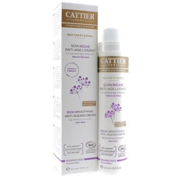 Soin riche anti-&acirc;ge lissant nectar &eacute;ternel Cattier - flacon pompe de 50 ml