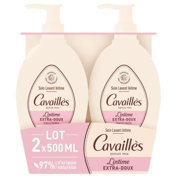 Soin toilette intime extra-doux Rog&eacute; Cavaill&egrave;s - lot de 2 flacons de 500 ml